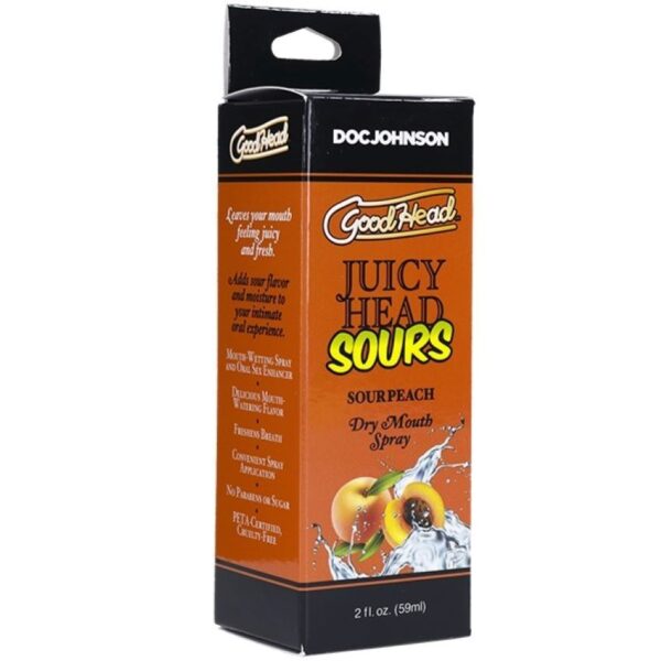 Doc Johnson - GoodHead Juicy Head Dry Mouth Spray - Perzik - 60 ml - Afbeelding 2