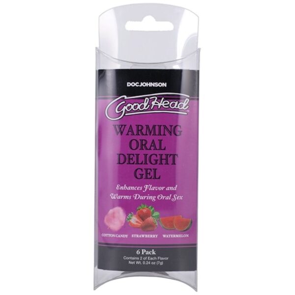 Doc Johnson - GoodHead Warming Head Oral Delight Gel - 6 stuks - 7 ml - Afbeelding 2