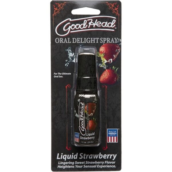 Doc Johnson - GoodHead Oral Delight Spray - Aardbei - 29 ml - Afbeelding 2