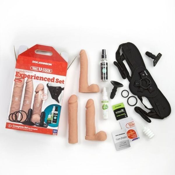 Doc Johnson - VacULock Dual Density Experienced Set - Beige - Afbeelding 5