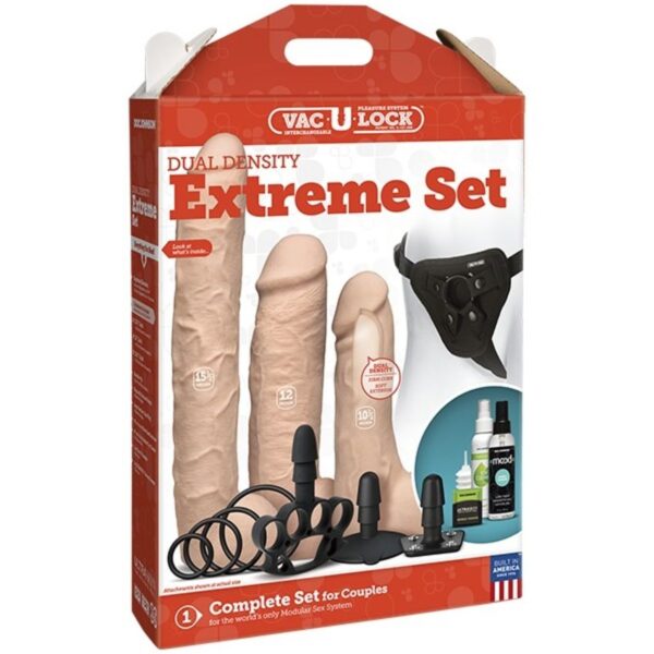 Doc Johnson - VacULock Dual Density Extreme Set - Beige - Afbeelding 5