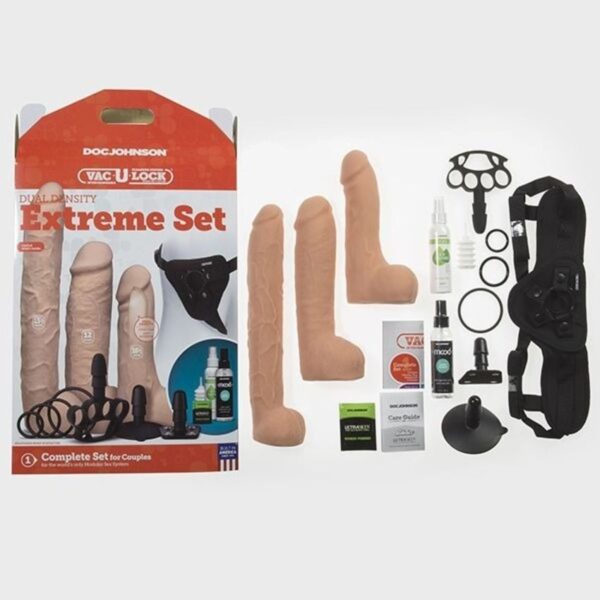 Doc Johnson - VacULock Dual Density Extreme Set - Beige - Afbeelding 6