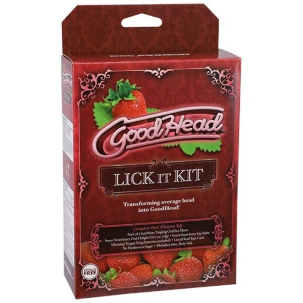 Doc Johnson - GoodHead Lick It Kit - Aardbei - Afbeelding 2