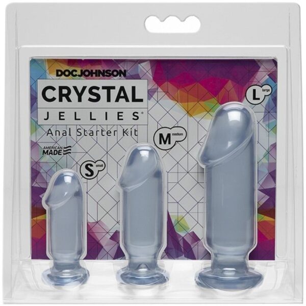 Doc Johnson - Crystal Jellies Anal Starter Kit - Transparant - Afbeelding 2