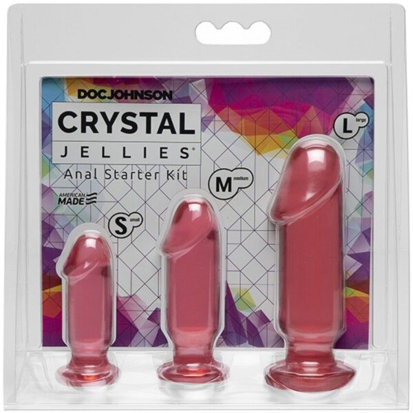 Doc Johnson - Crystal Jellies Anal Starter Kit - Roze - Afbeelding 2
