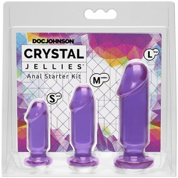 Doc Johnson - Crystal Jellies Anal Starter Kit - Paars - Afbeelding 2
