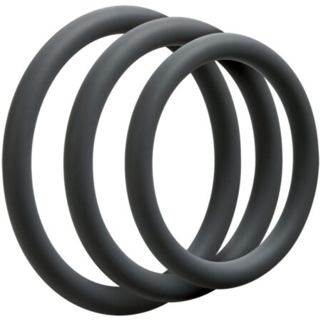 Doc Johnson - OptiMALE 3 C-Ring Set Dun - Grijs