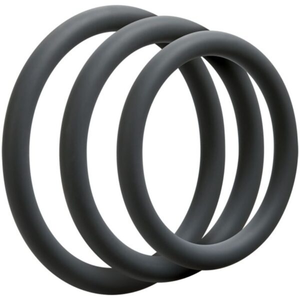 Doc Johnson - OptiMALE 3 C-Ring Set Dun - Grijs