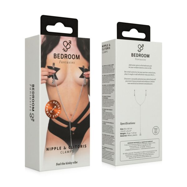 Bedroom Fantasies - Tepel- en clitorisklemmen - Zilver - Afbeelding 2