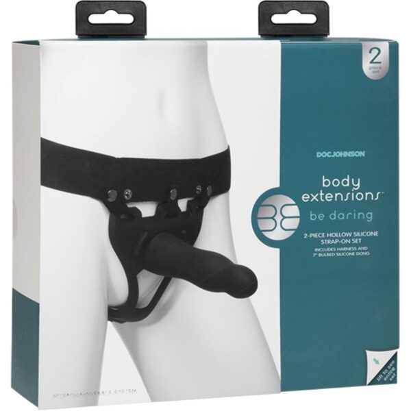 Doc Johnson - Body Extensions BE Daring 2-delige set - Zwart - Afbeelding 6