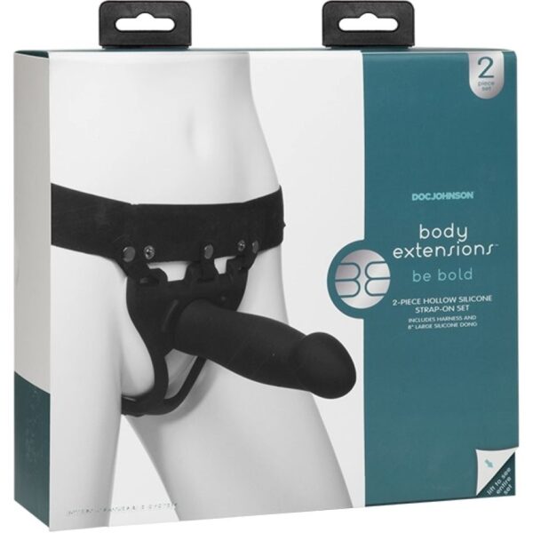 Doc Johnson - Body Extensions BE Bold 2-delige set - Zwart - Afbeelding 7