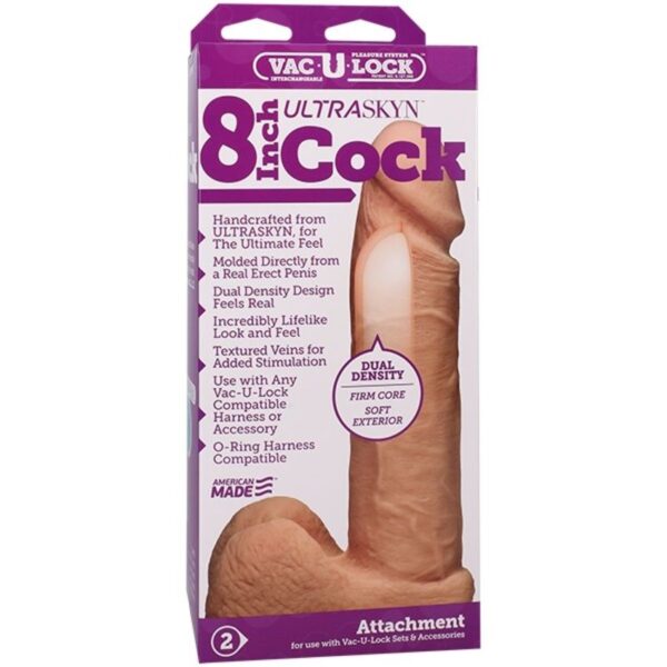 Doc Johnson - VacULock 19 cm ULTRASKYN Cock & Balls - Afbeelding 2
