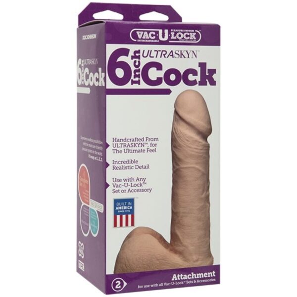 Doc Johnson - VacULock 16.5 cmULTRASKYN Cock&Balls - Afbeelding 2