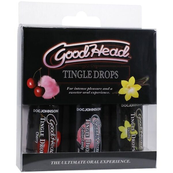 Doc Johnson - GoodHead Tingle Drops 3 smaken - 29 ml - Afbeelding 2