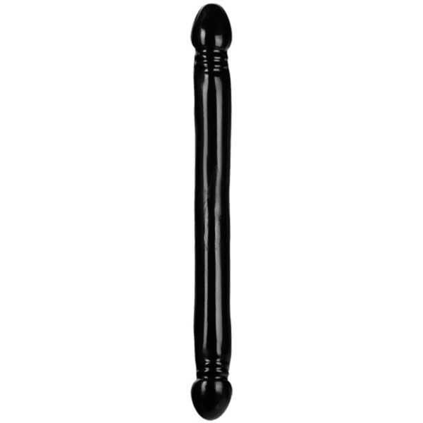 Doc Johnson - Klassieke Dubbele Dildo - Zwart - Afbeelding 2