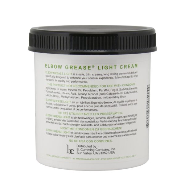 Elbow Grease - Light Cream Jar - 443 ml - Afbeelding 2