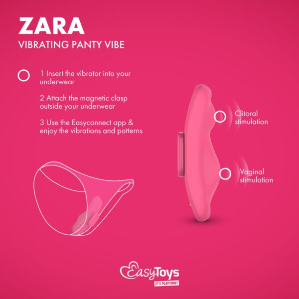 EasyConnect - Panty Vibrator Zara app gestuurd - Afbeelding 4