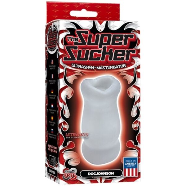 Doc Johnson - De Super Sucker ULTRASKYN Masturbator - Transparant - Afbeelding 3
