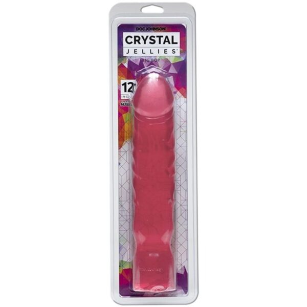 Doc Johnson - Crystal Jellies Big Boy - Roze - Afbeelding 2