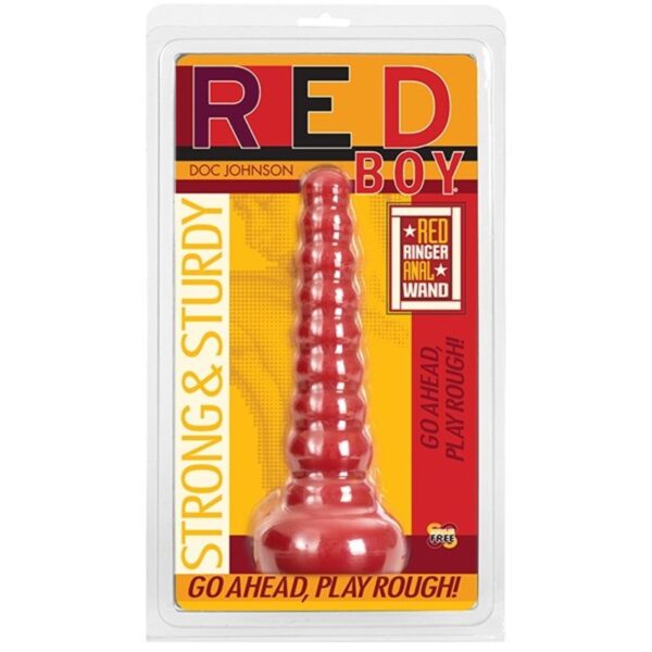 Doc Johnson - Red Boy Butt Plug Red Ringer Anaal Dildo - Rood - Afbeelding 2