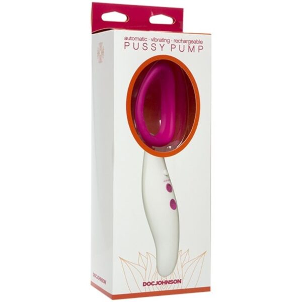 Doc Johnson - Automatische Vibrerende Pussy Pomp - Wit & Roze - Afbeelding 2