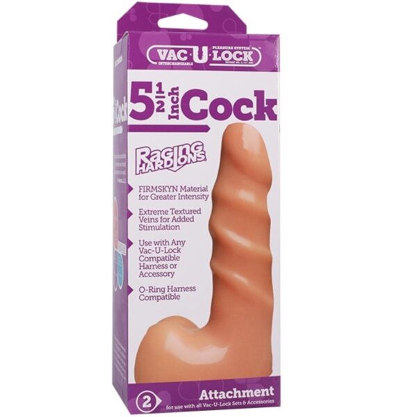 Doc Johnson - VacULock Cock Raging HardOns - Beige - Afbeelding 3