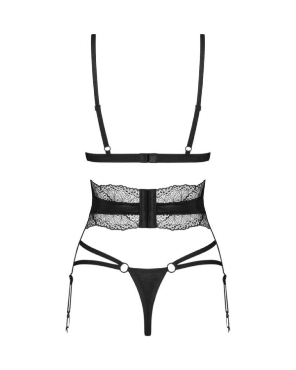 Obsessive - Lobellis Driedelige Set - Zwart - Afbeelding 3