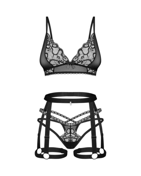 Obsessive - Blomentis Driedelige Set - Zwart - Afbeelding 2