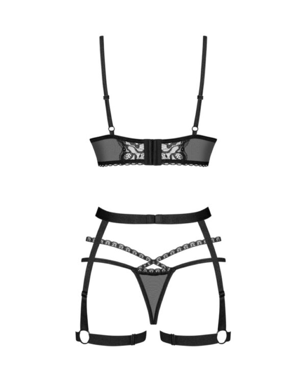 Obsessive - Blomentis Driedelige Set - Zwart - Afbeelding 3