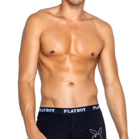 Playboy Lingerie - Heren Tuxedo Modal Boxer - Zwart