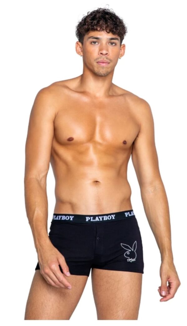 Playboy Lingerie - Heren Tuxedo Modal Boxer - Zwart