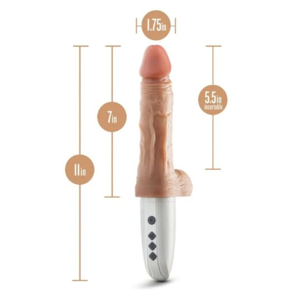 Blush Novelties - Dr Hammer Stotende Dildo - Beige - Afbeelding 8