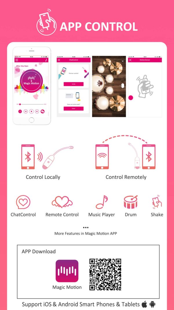 Magic Motion - Vini App Controlled Vibratie Eitje - Roze&Wit - Afbeelding 9