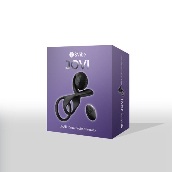 SVibe - Snail JOVI Koppel Ring - Zwart - Afbeelding 12