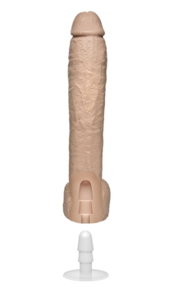 Doc Johnson - Dildo met Verwijderbare Vac-U-Lock Zuignap - Beige - Afbeelding 2
