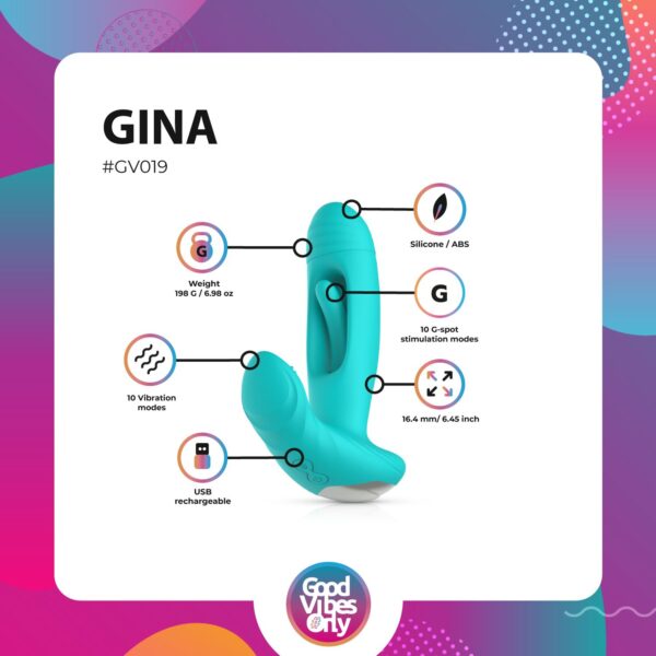 Good Vibes Only - Gina Tappende G-spot Vibrator - Afbeelding 3