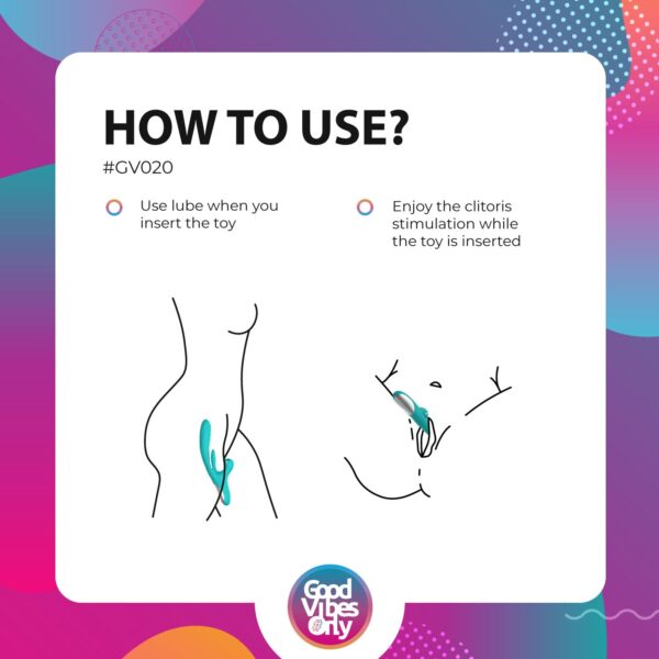 Good Vibes Only - Lisa Stotende Rabbit Vibrator met G-Spot stimulator - Afbeelding 5