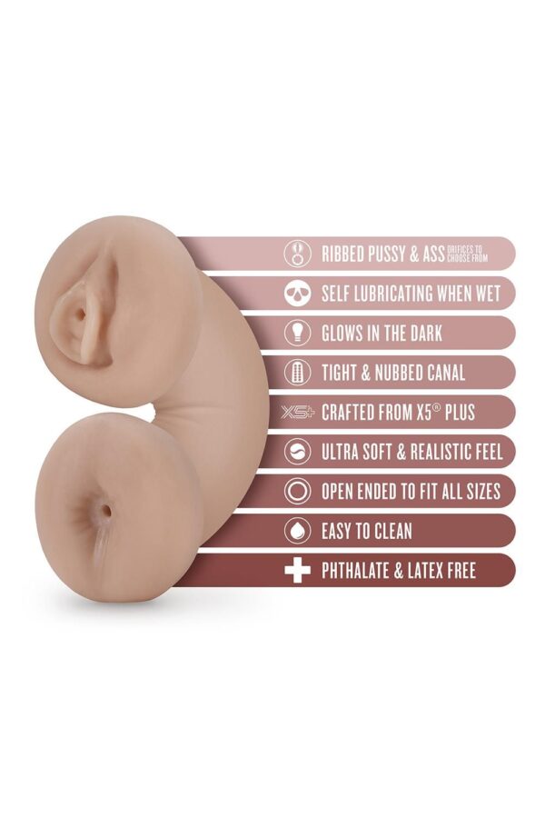 Blush - Tasha Glow in the Dark Masturbator Sleeve - Beige - Afbeelding 5