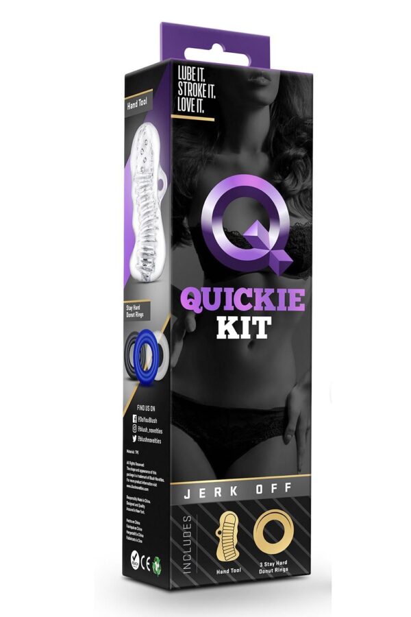 Blush - Quickie Kit Jerk Off Sleeve en Cockring Set - Afbeelding 4
