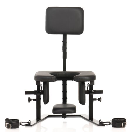 XR Brands - Pleasure Throne Orale Seks Stoel - Zwart