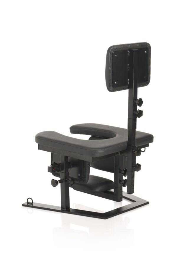 XR Brands - Pleasure Throne Orale Seks Stoel - Zwart - Afbeelding 7