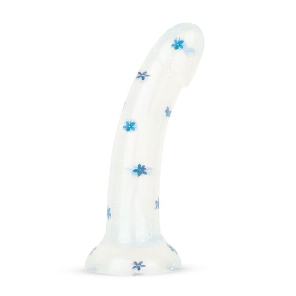 Dildo Collection - Blossom Bliss - Middelgrote dildo met blauwe bloemen