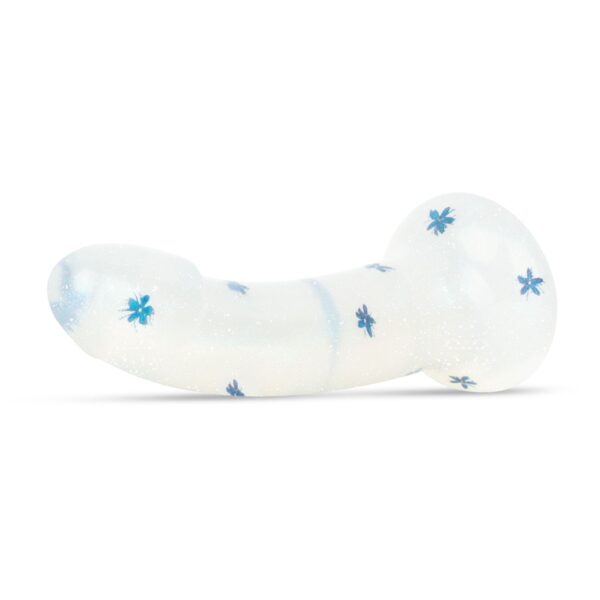 Dildo Collection - Blossom Bliss - Middelgrote dildo met blauwe bloemen - Afbeelding 6