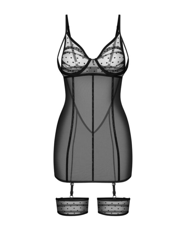 Obsessive - Nuites Chemise - Zwart - Afbeelding 9