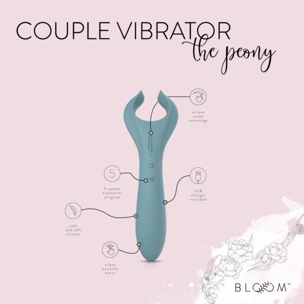 Bloom - The Peony Koppel Vibrator - Groen - Afbeelding 5