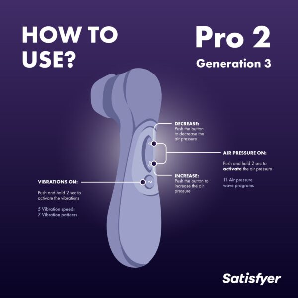 Satisfyer Pro 2 Generation 3 - Lila - Afbeelding 6