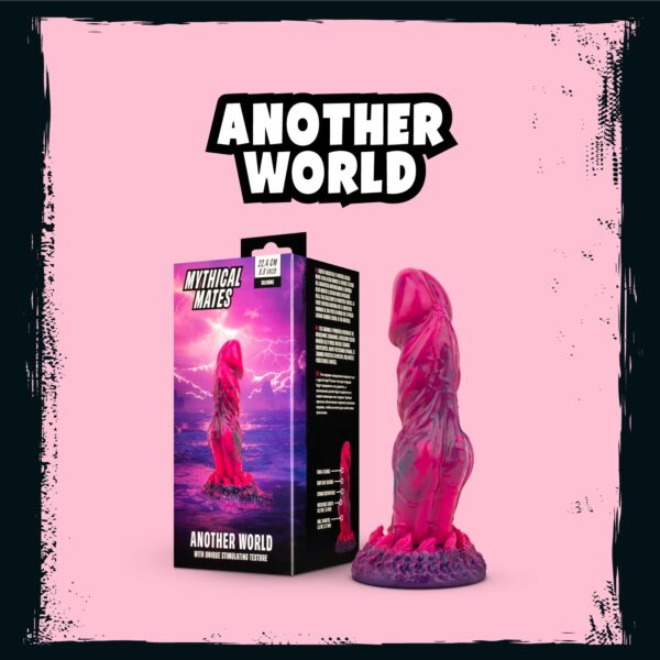 Mythical Mates - Another World Dildo Roze & Paars - Afbeelding 6
