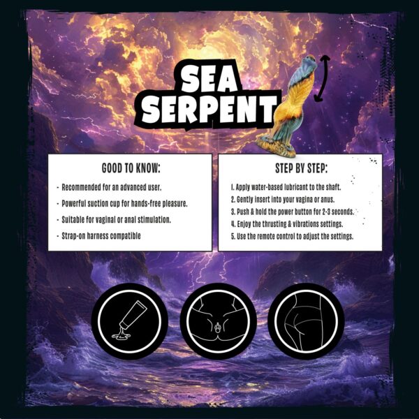 Mythical Mates - Sea Serpent Stotende Dildo - Afbeelding 4