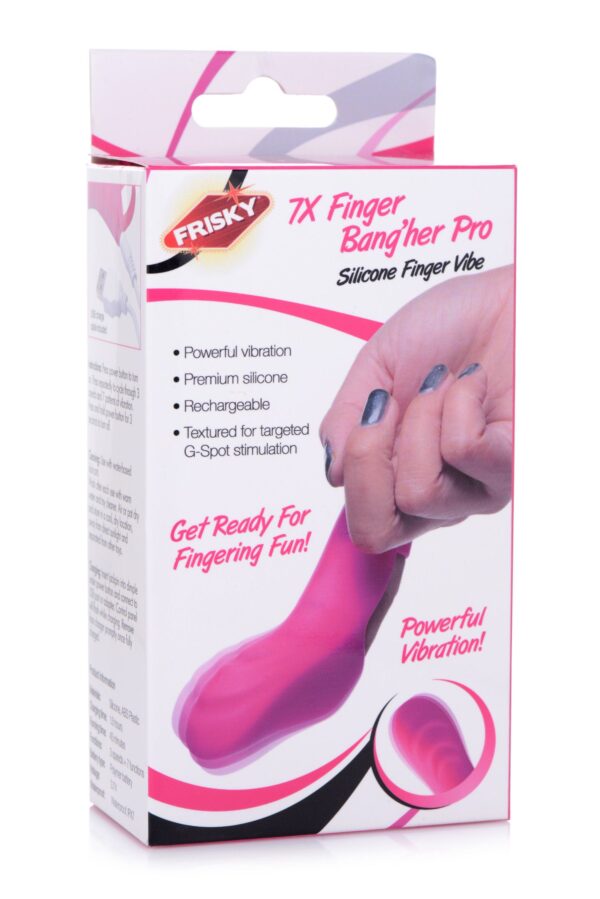 FRISKY - Finger Bang Her Pro Vingervibrator - Roze - Afbeelding 18