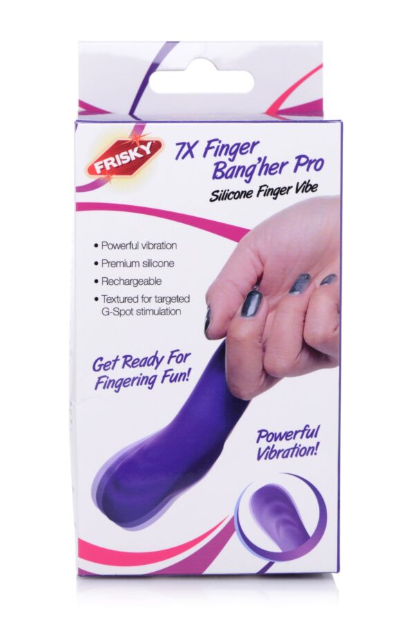 FRISKY - Finger Bang Her Pro Vingervibrator - Paars - Afbeelding 18